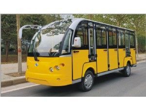 电动十四座封闭观光车